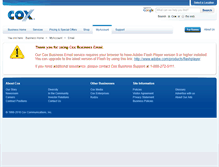Tablet Screenshot of email.coxbusiness.com